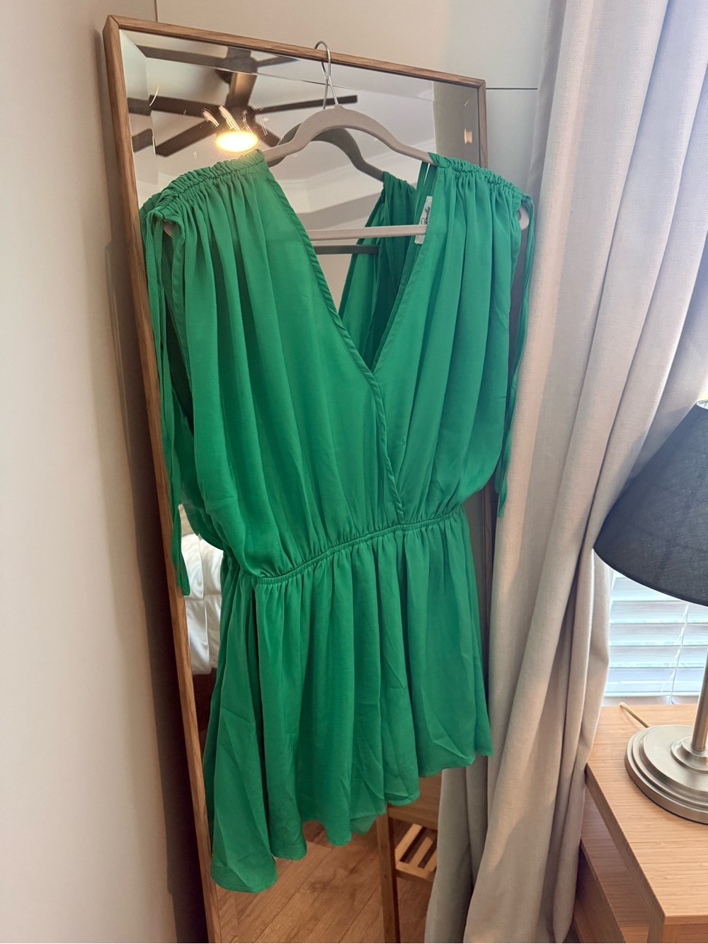 Magnolia Boutique Green V-Neck Women’s Romper